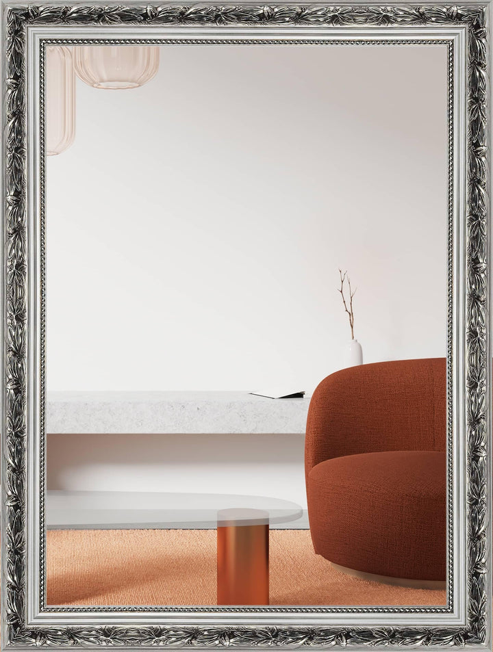 nielsen HOME Wandspiegel Francesca, Silber, Holz, ca. 50x70 cm Silber 50 x 70 cm, Silber 50 x 70 cm