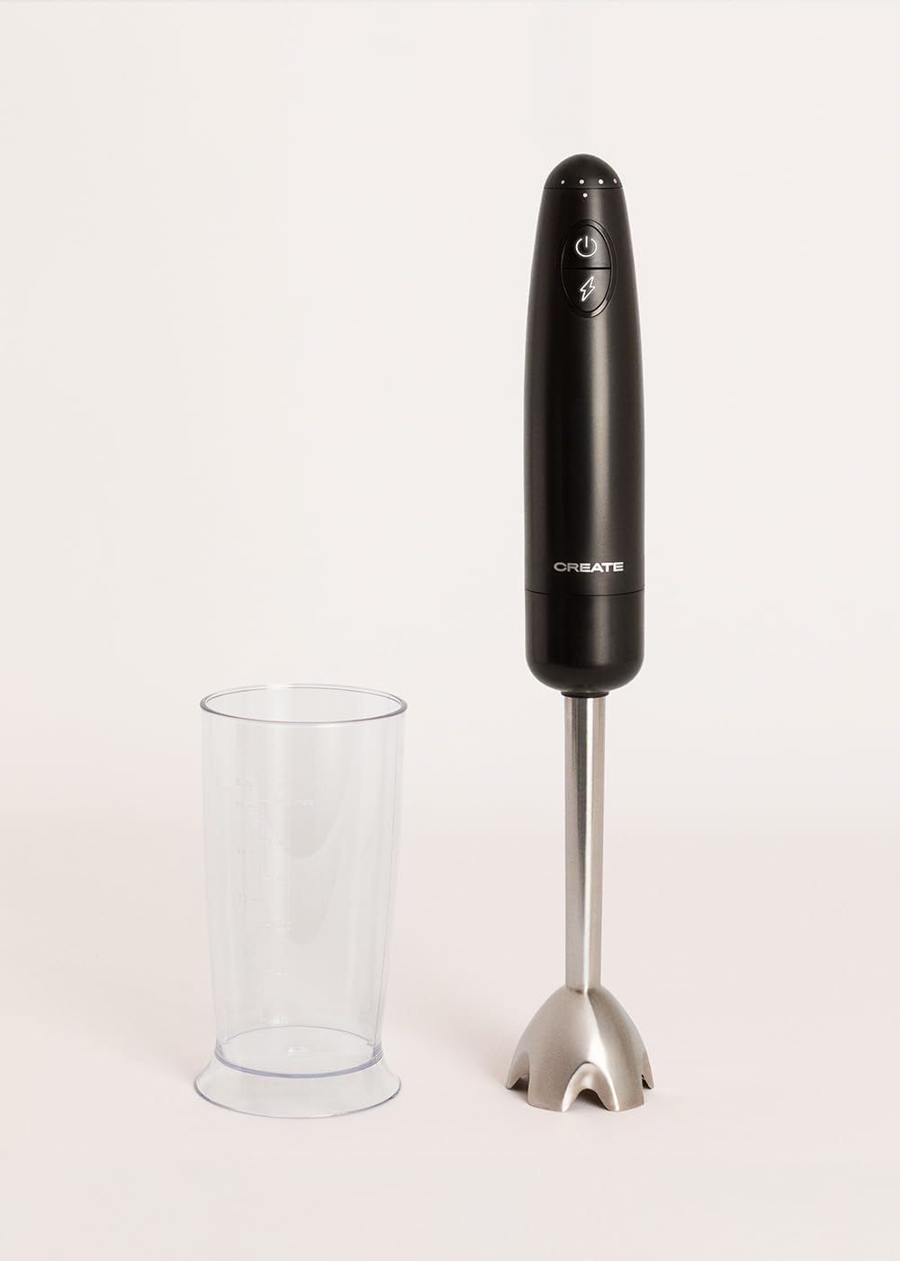 CREATE/FULLMIX RETRO/Handmixer schwarz/Mixt, schlägt und rührt, 6 Geschwindigkeiten, 600ml Messbeche