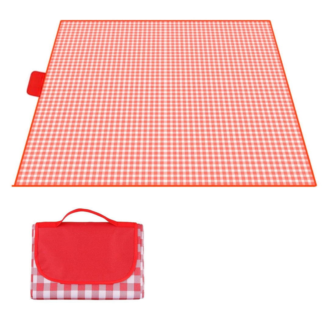 wasserdichte Picknickdecke 200x200 cm Oxford (Rot) | thermal protection, anti dirt surface, quick fo