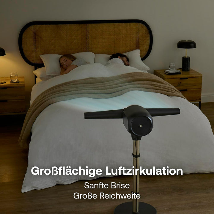 DIMPLEX FlexBlade Flügelloser Ventilator, Tischventilator Oszillierend, 90° Schwenkbar, 20m Reichwei