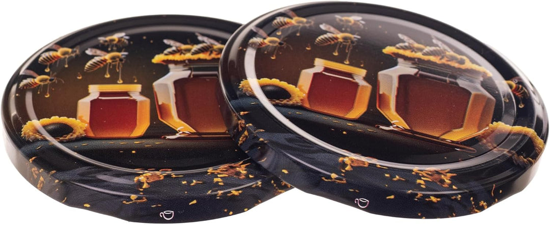 KADAX 10er Set Marmeladengläser 350ml TO82 Honey, Pack of 10, Einmachgläser Vorratsgläser Mason Jar
