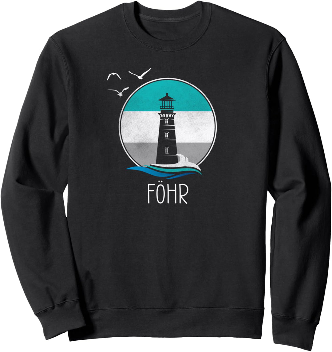 Vintage Föhr Insel Retro Nordsee Küste Sweatshirt