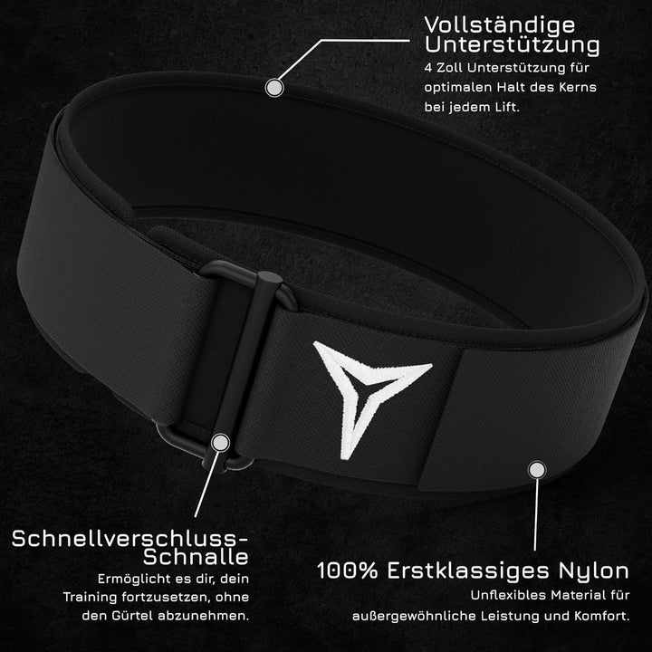 BREAKING LIMITS Gewichthebergürtel Herren & Damen - Gewichtsgürtel für Krafttraining & Gewichtheben,