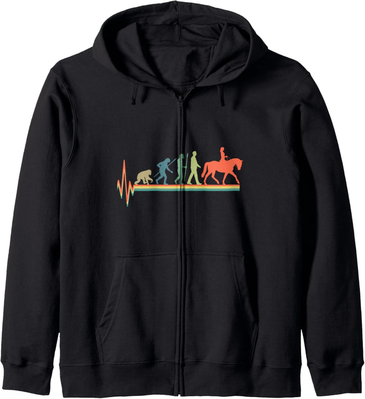 Dressurreiten Reiten Dressur Reiter Evolution T-Shirt Pferde Kapuzenjacke