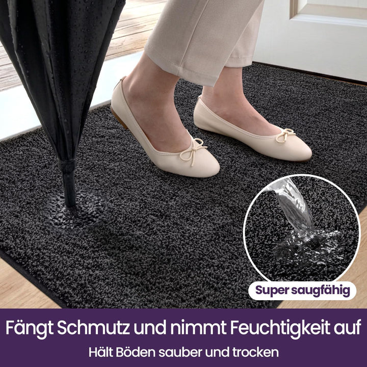 DEXI Schmutzfangmatte,rutschfeste Fussmatte für Innen und Aussen,Waschbar Eingangsteppich Saugstarke