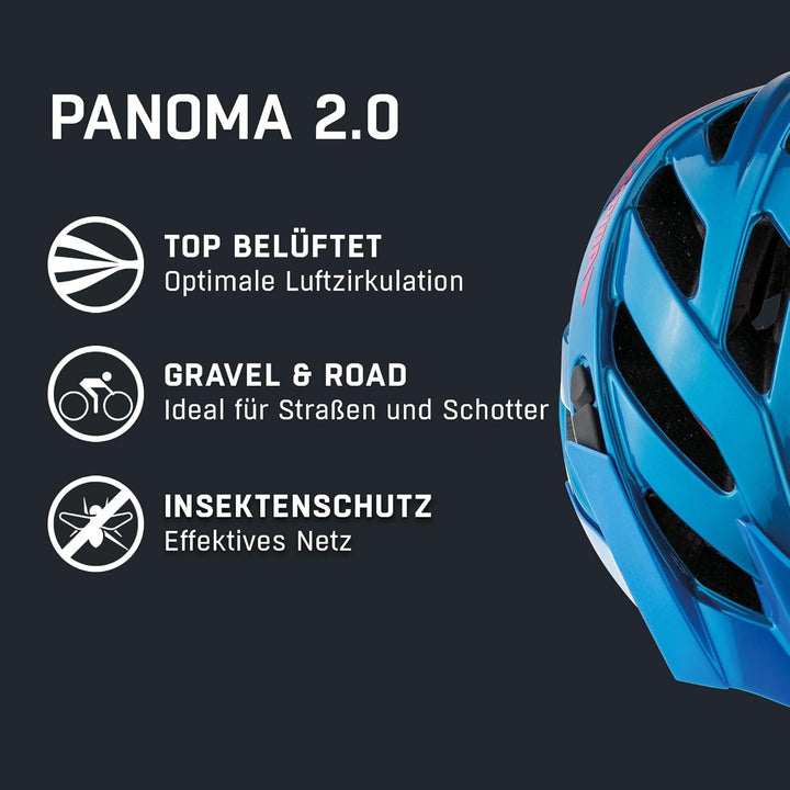ALPINA Alpina Panoma 3.0 - individuell anpassbarer & gut belüfteter Tourenrad-Helm, optionalen LED-L