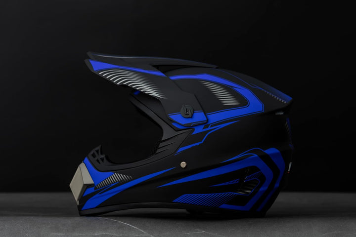Motocross Helm Motorradhelm Downhill Fullface Dirtb Bike Helm mit Handschuhen Brille Maske für Unise