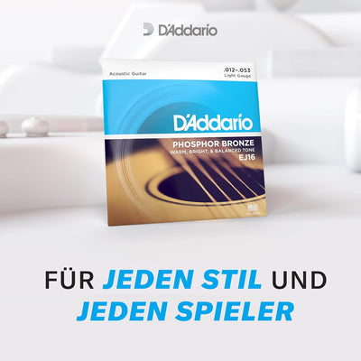 D'Addario Gitarrensaiten Westerngitarre | Gitarrensaiten Akustikgitarre | Gitarrensaiten für Akustik