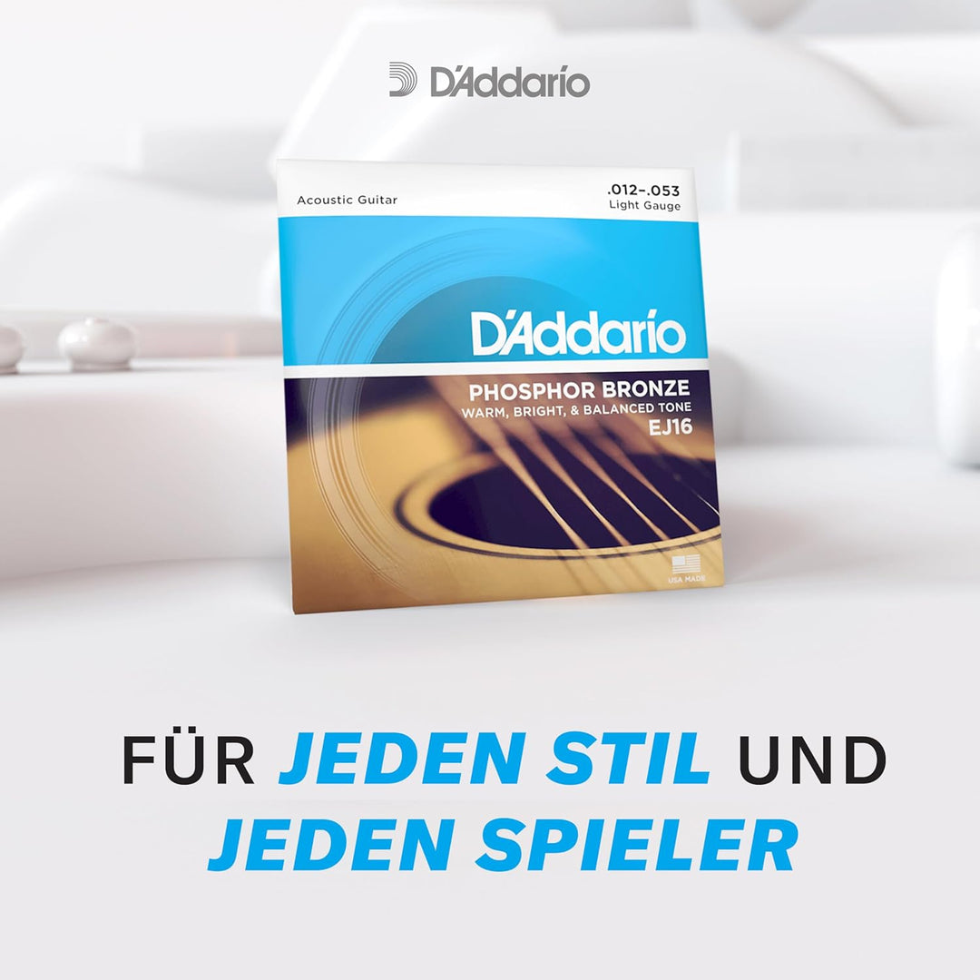 D'Addario EPBB170 Phosphor Bronze Akustik Bass Saitensatz 0,11 cm - 0,25 cm (.045 - .100 Zoll) Reg L