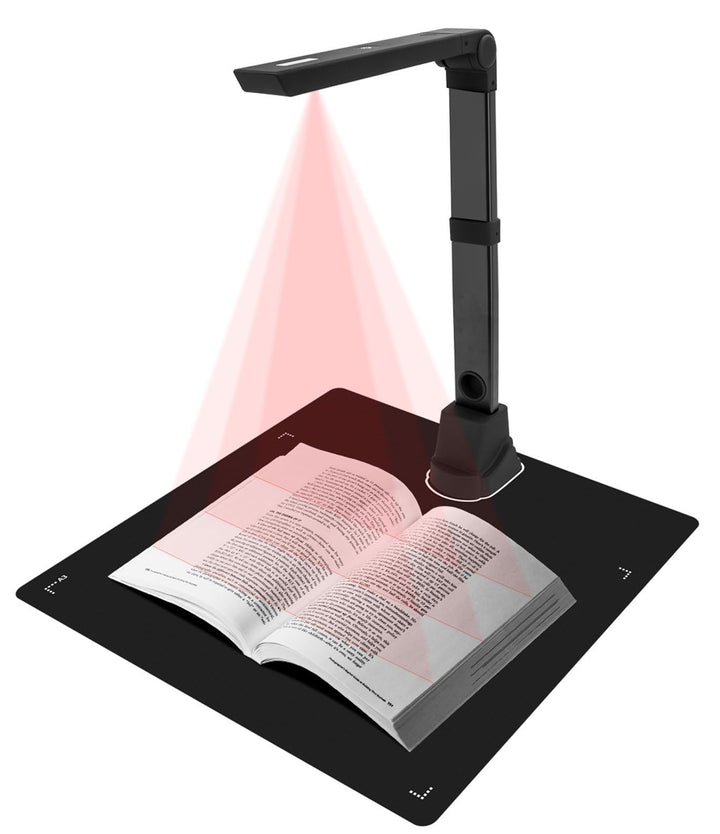 12MP Tragbar Dokumentkamera, Professioneller Buchscanner und Scanner, Dokumentscanner A3/A4 Dokument