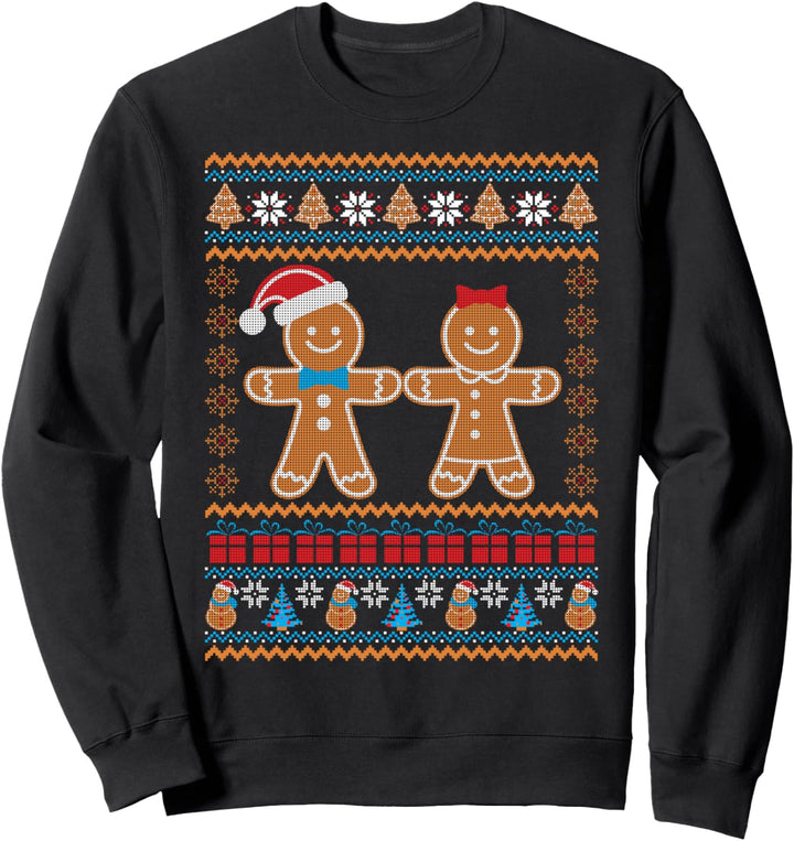 Gingerbread Man Gifts Funny Ugly Christmas Holiday Cookie Sweatshirt