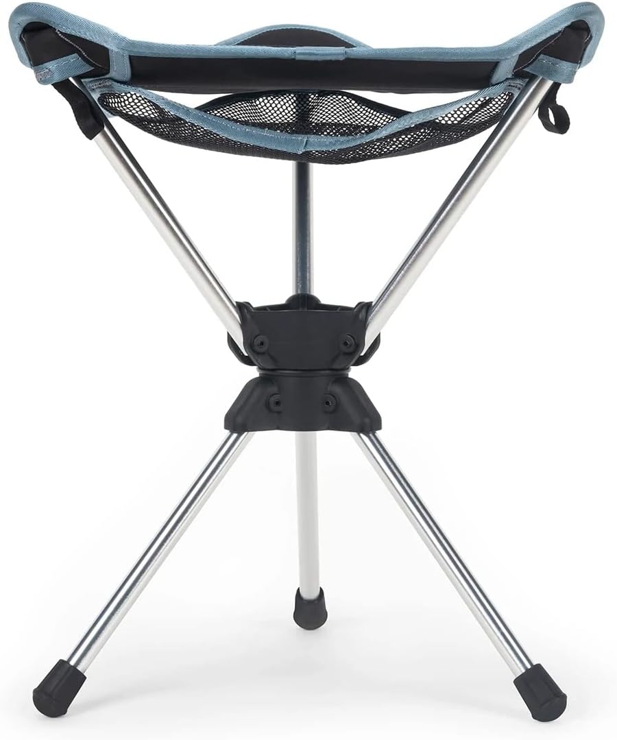GRAND TRUNK Kompass 360° Campinghocker, Aluminium, Schwarz (Black 19-3911tcx), Normal Schwarz (Black