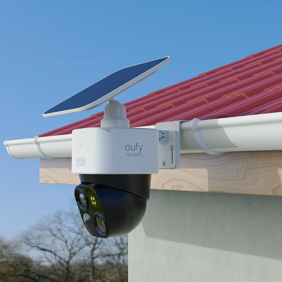 Kamera Halterung für eufy Security SoloCam S340/SoloCam E30, Verstellbarer Wetterfeste Dachrinnenhal