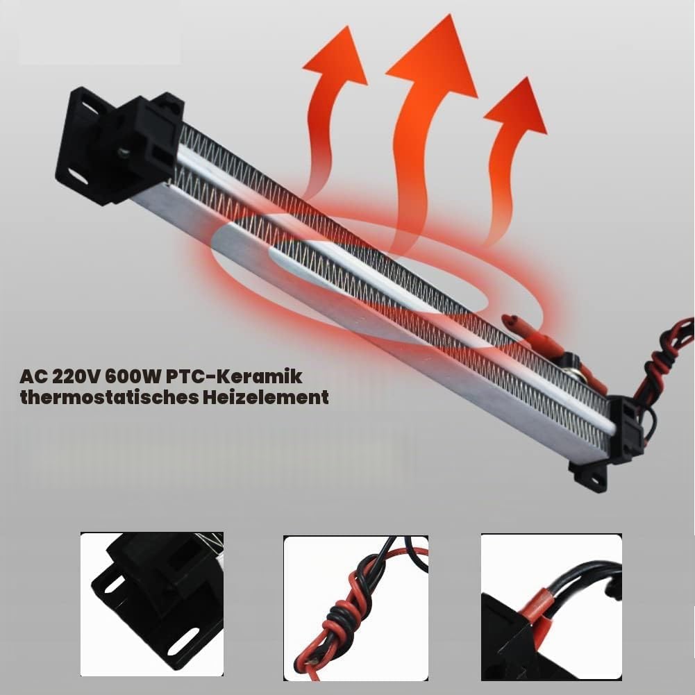 PTC Keramik Lufterhitzer AC 220V 600W Keramisches Luftheizelement Elektrisches Keramikheizrohr Isoli