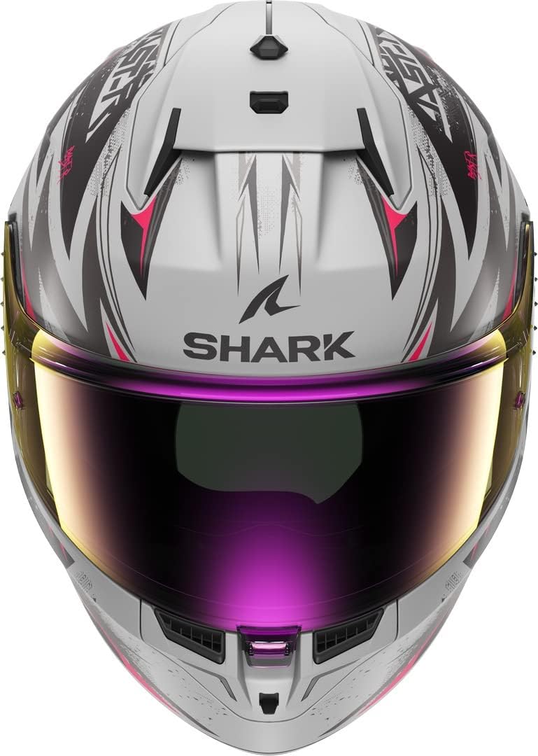 Shark D-Skwal 3 Blast-R Mat Silver Violet Black SVK Full Face Helmet XS, XS