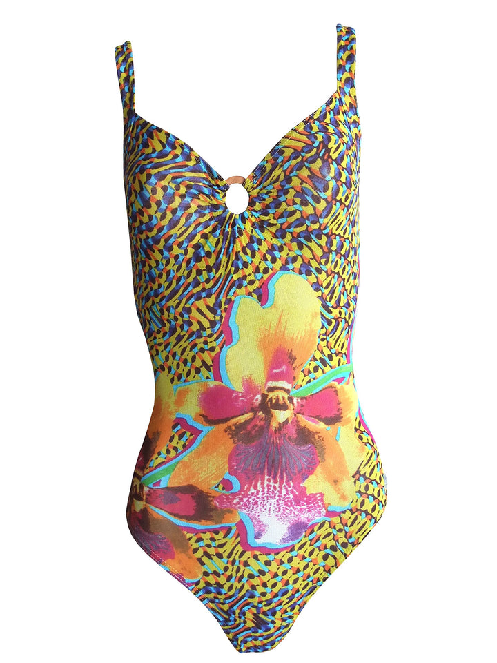 Solar Tan Thru Badeanzug 101341-52 gelb, Gr. 38 B-Cup