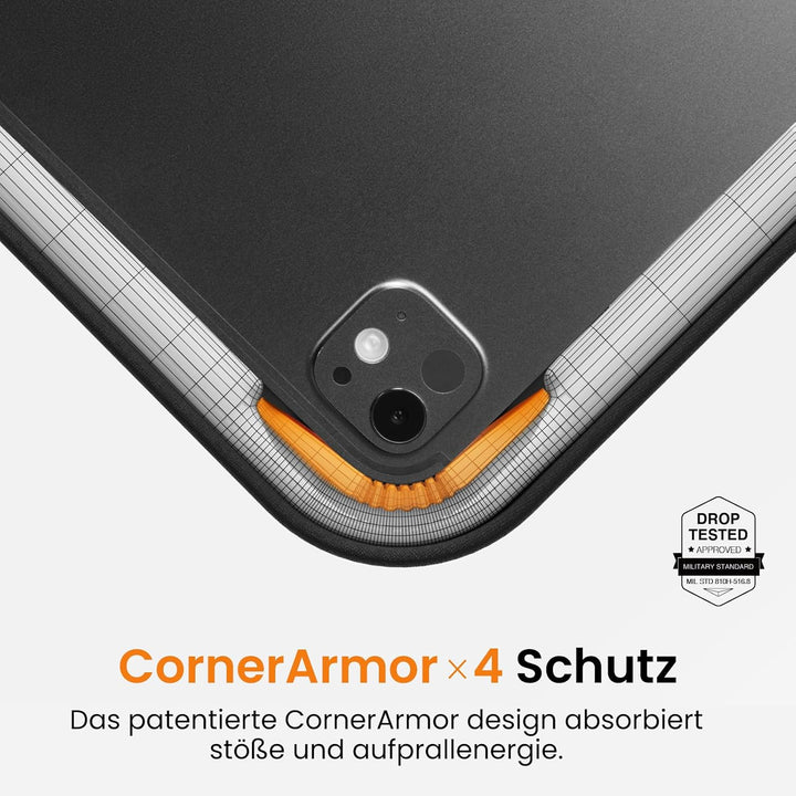 tomtoc 360° Tablet Tasche Hülle für 11 Zoll iPad Pro M5/M4 2025-2024, 11 Zoll iPad Air M4/M3/M2, iPa