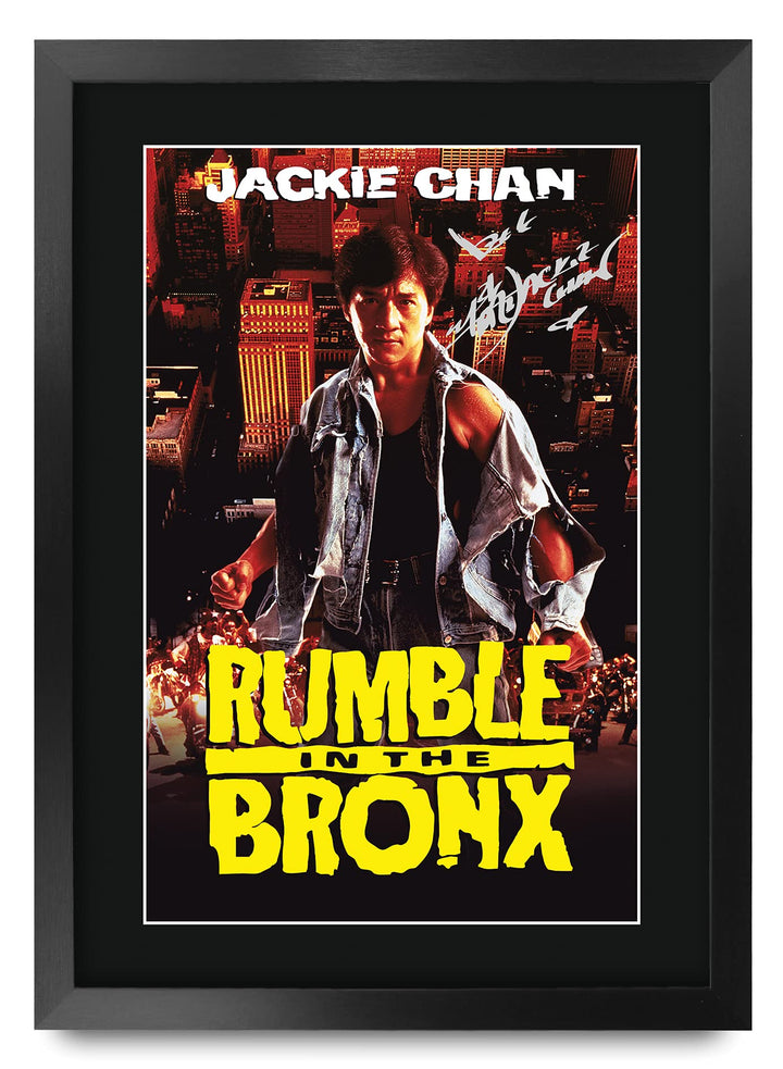 HWC Trading Rumble In The Bronx A3 Gerahmte Signiert Gedruckt Autogramme Bild Druck-Fotoanzeige Gesc