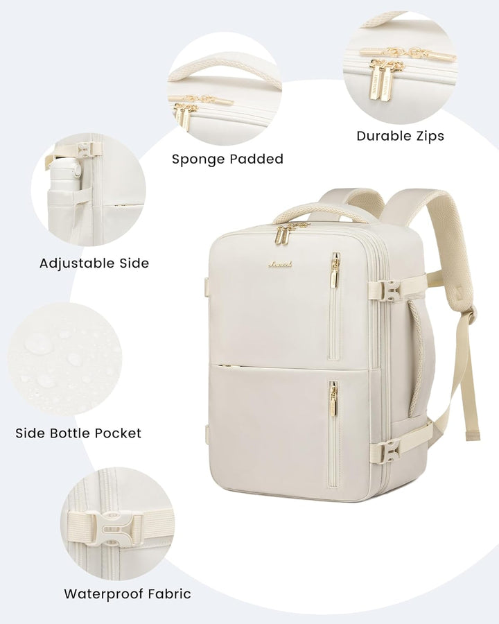 LOVEVOOK Ryanair Reiserucksack Flugzeug Damen, Handgepäck Rucksack 40x20x25, Carry On Luggage Travel