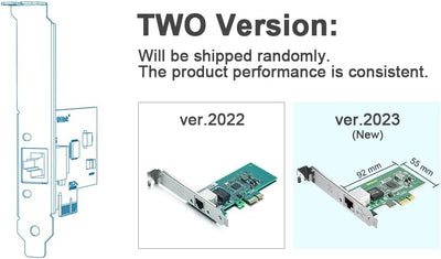 ipolex 1.25G Ethernet-Netzwerkkarte, 1x RJ45+ Port, 10GbE NIC im Vergleich zu Intel i210-T1, unterst