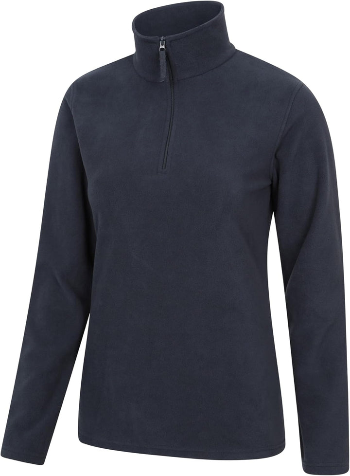 Mountain Warehouse Camber Womens Fleece - Lightweight Ladies Casual Sweater Top, Breathable, Zip Nec