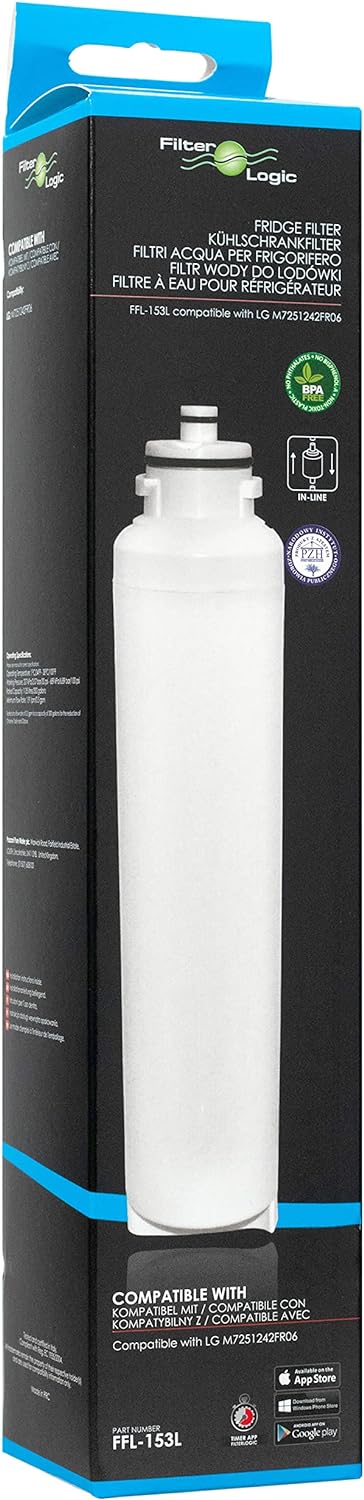 Filterlogic FFL-153L | 2x Wasserfilter kompatibel mit LG M7251242FR-06 Ultimate ADQ32617701 ADQ32617