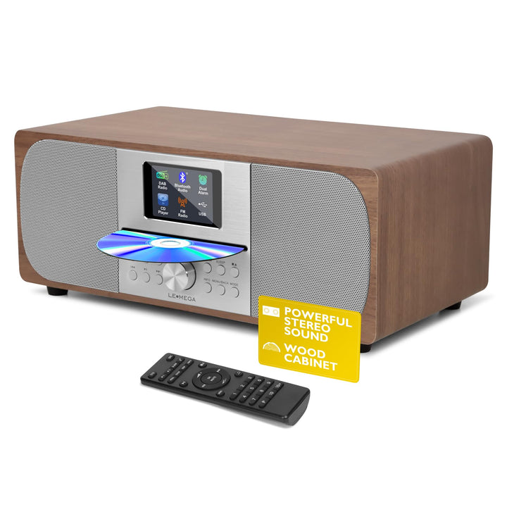 Stereo Digitalradio CD-Player | HiFi-System | DAB+, USB MP3, Bluetooth5.3, UKW | Leistungsstarkes St