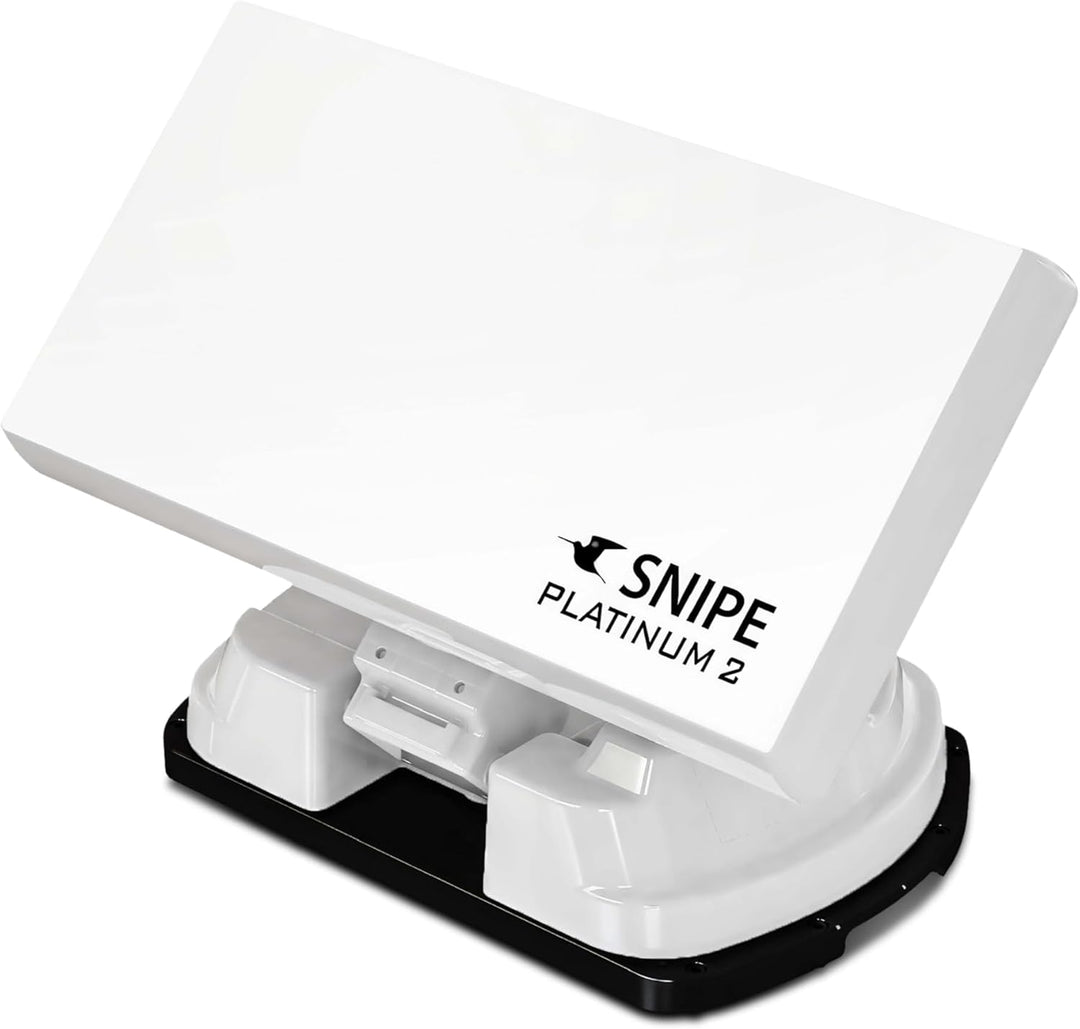 Selfsat Snipe Platinum 2 - Twin - Vollautomatische Satellitenantenne, Campingantenne mit BT Fernbedi