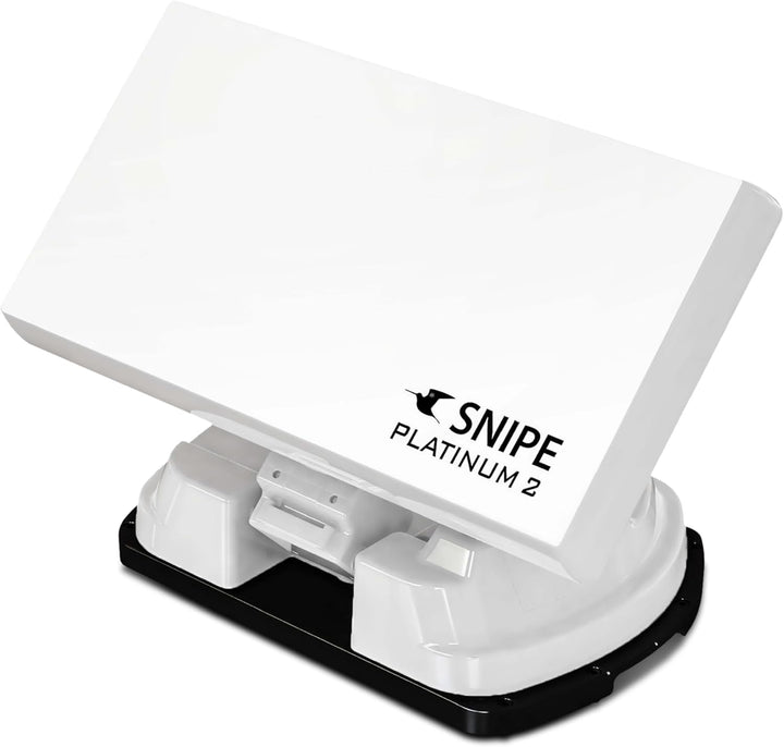 Selfsat Snipe Platinum 2 - Twin - Vollautomatische Satellitenantenne, Campingantenne mit BT Fernbedi
