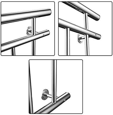 Aufun Französischer Balkon Edelstahl Geländer 128 x 90 cm Terrassengeländer mit 9 Füllstäben, Balkon