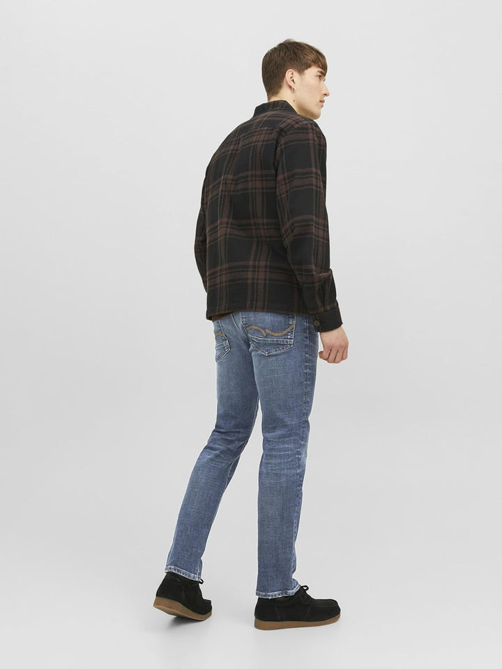 JACK & JONES Male Slim Fit Jeans mit geradem Bein JJITIM JJDAVIS JJ 974 SN Slim Fit Jeans mit gerade