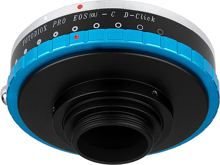 Fotodiox Pro IRIS Lens Mount Adapter Compatible with Canon EOS EF Lenses to C-Mount Cameras