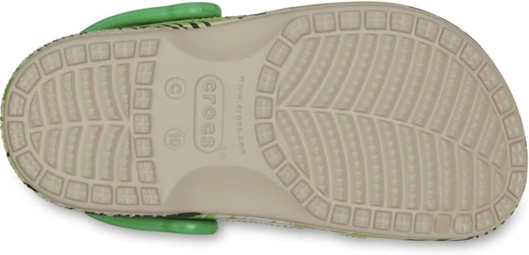 Crocs Unisex Kinder Baya Graphic Clog K Holzschuh 20 EU Cobblestone Tropical Green, 20 EU Cobbleston