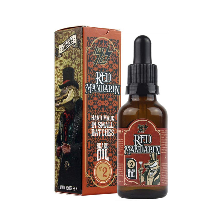 HEY JOE! Beard Oil Nº 2 Red Mandarin | Natürliches und Erfrischendes Bartöl Herren mit Roter Mandari