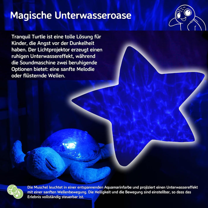 Cloud B 7423 PR Nachtlicht Tranquil Turtle blau