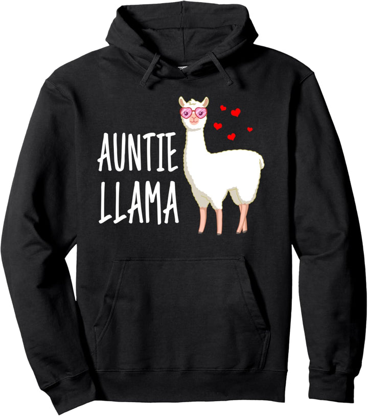 Auntie Llama Pullover Hoodie