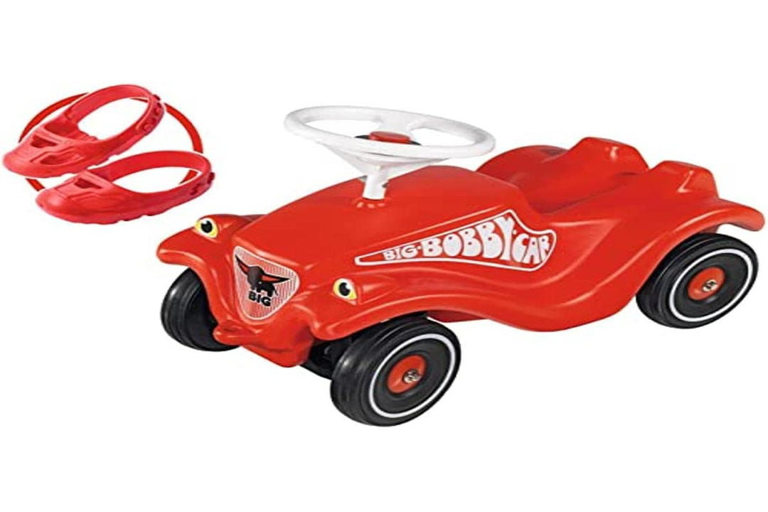 Big 800056106 Bobbycar Set mit Flüsterräder und Schuhschoner Single Pack