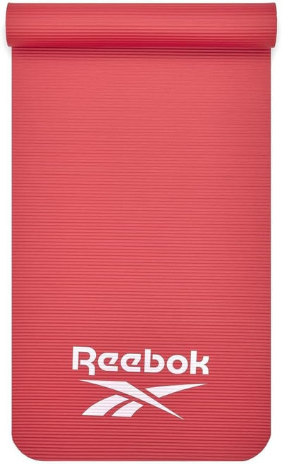 Reebok Trainingsmatte - Rutschfeste Gymnastikmatte aus natürlichem Gummi in 7mm, 10mm, 15mm und vers