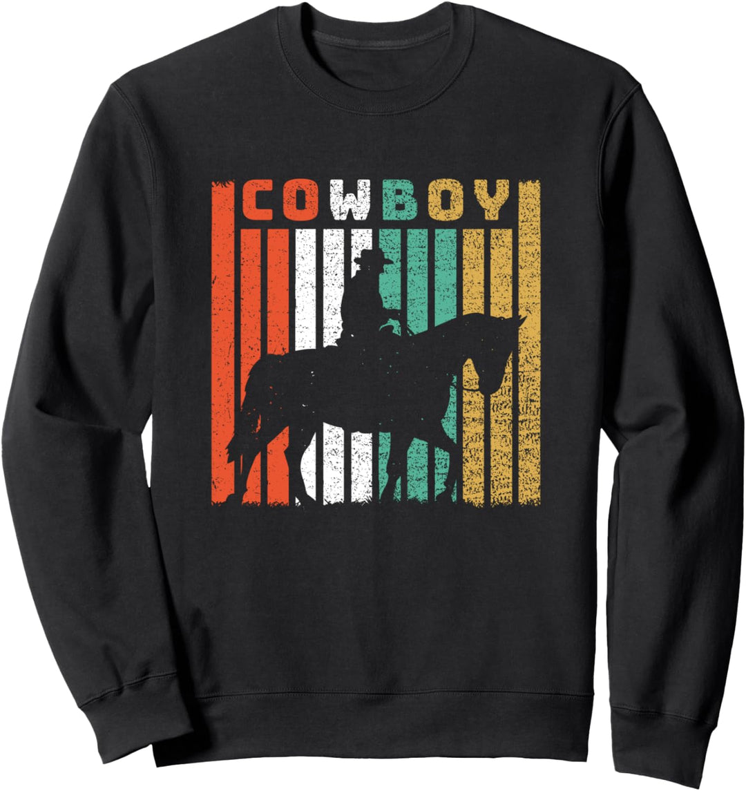 Cowboy Rodeo Horse Country Retro Sweatshirt