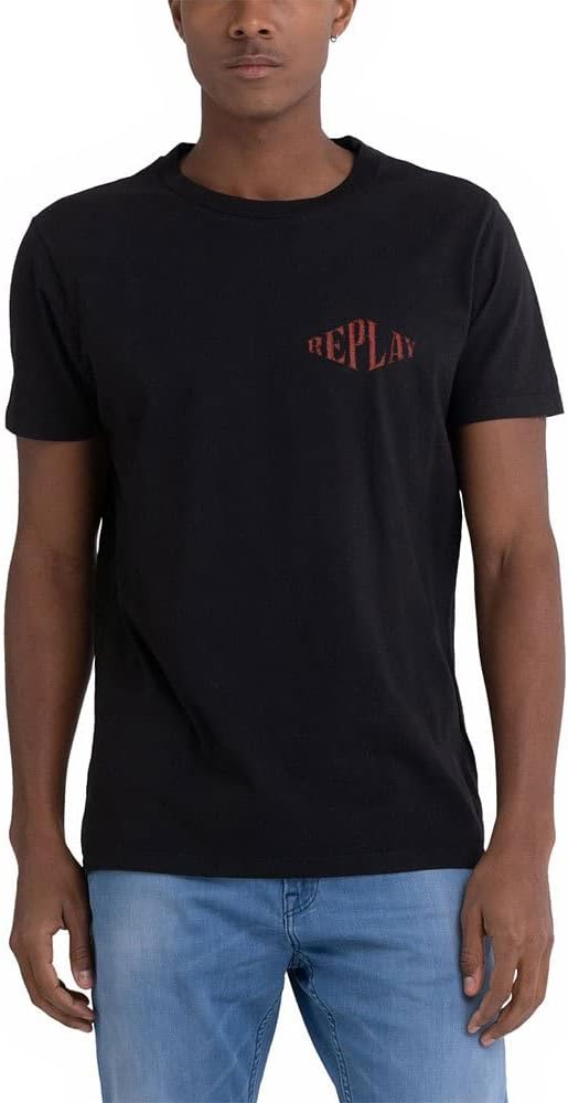 Replay Herren T-Shirt, Black 098