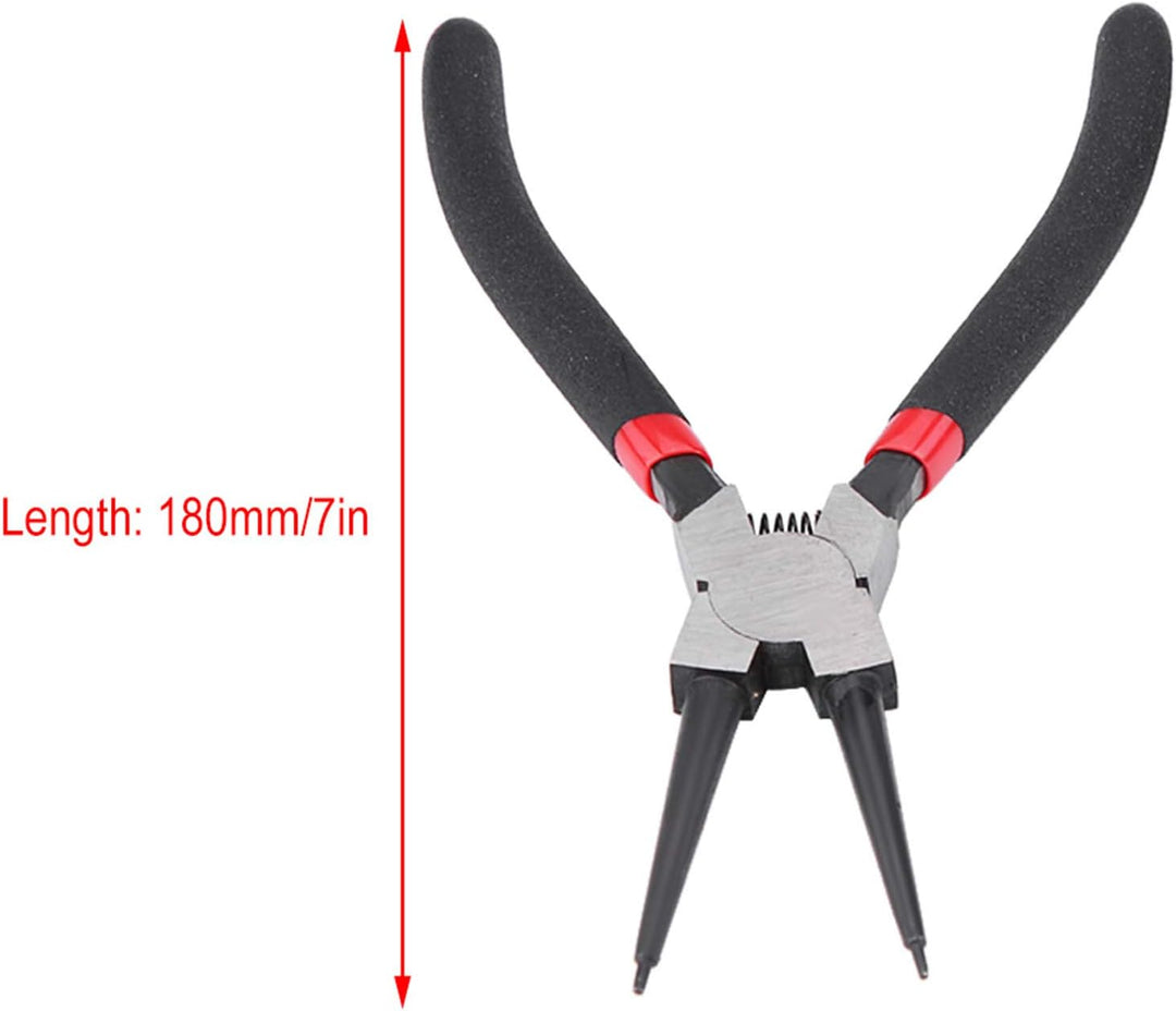 Fydun Pince Sicherungsringe Facom 4Pcs 7 Zoll Sicherungsringzange Innen Aussen Gebogen gerade Sicher