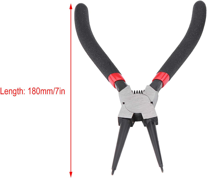 Interne Externe Sicherungsringzange, 4 Stück 7 Zoll Sicherungsringzange Interner Externer Gebogener