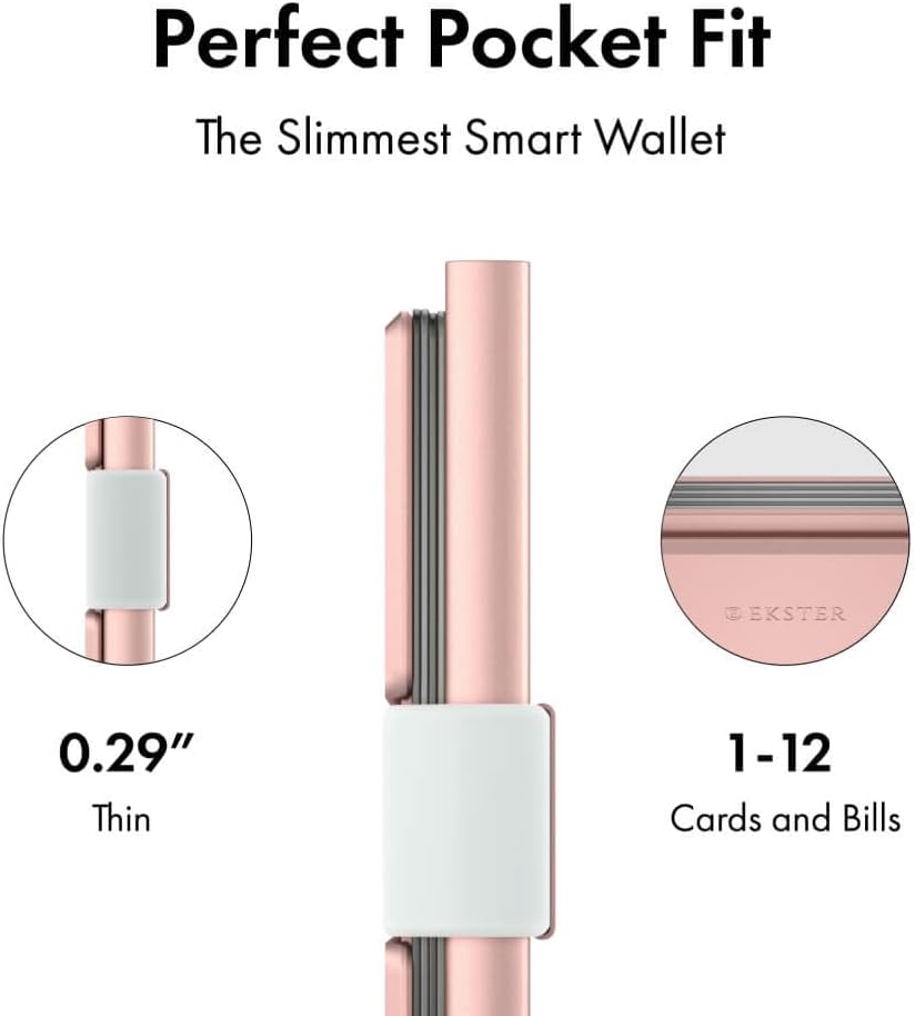 Ekster: Kartenhalter aus Aluminium – 0,5 cm schlanke, minimalistische Brieftasche mit erweiterbarer
