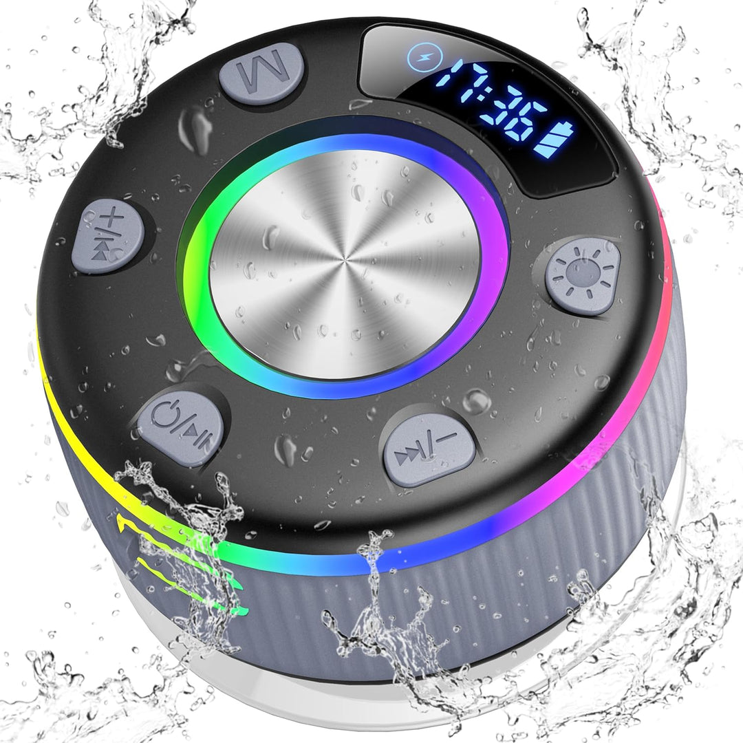 PRSCFUM Bluetooth Lautsprecher, Musikbox Bluetooth, Bluetooth 5.3 Box, IP7 wasserdichte Klein Lautsp