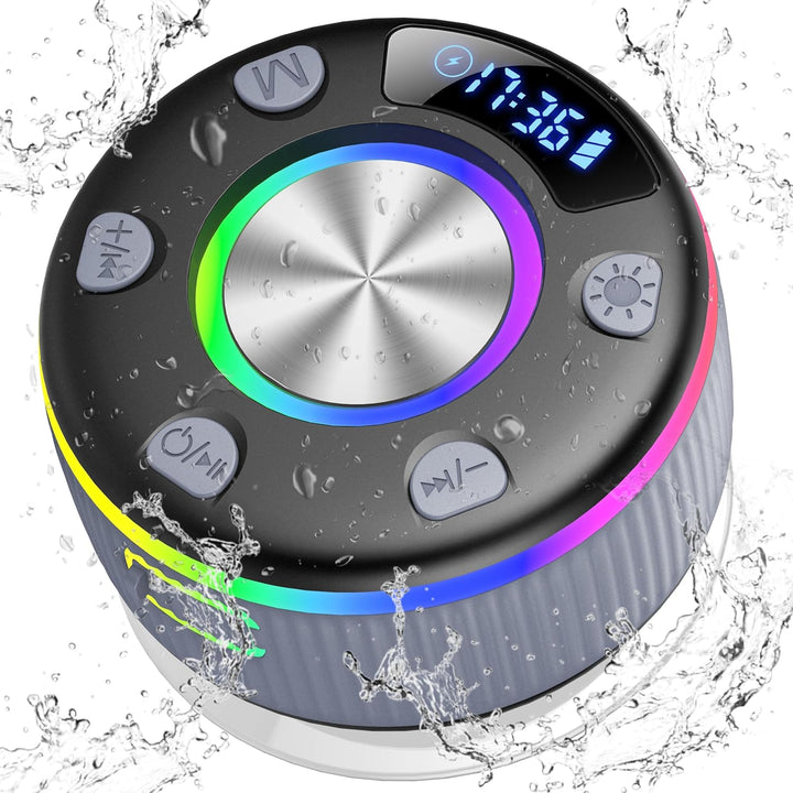 PRSCFUM Bluetooth Lautsprecher, Musikbox Bluetooth, Bluetooth 5.3 Box, IP7 wasserdichte Klein Lautsp