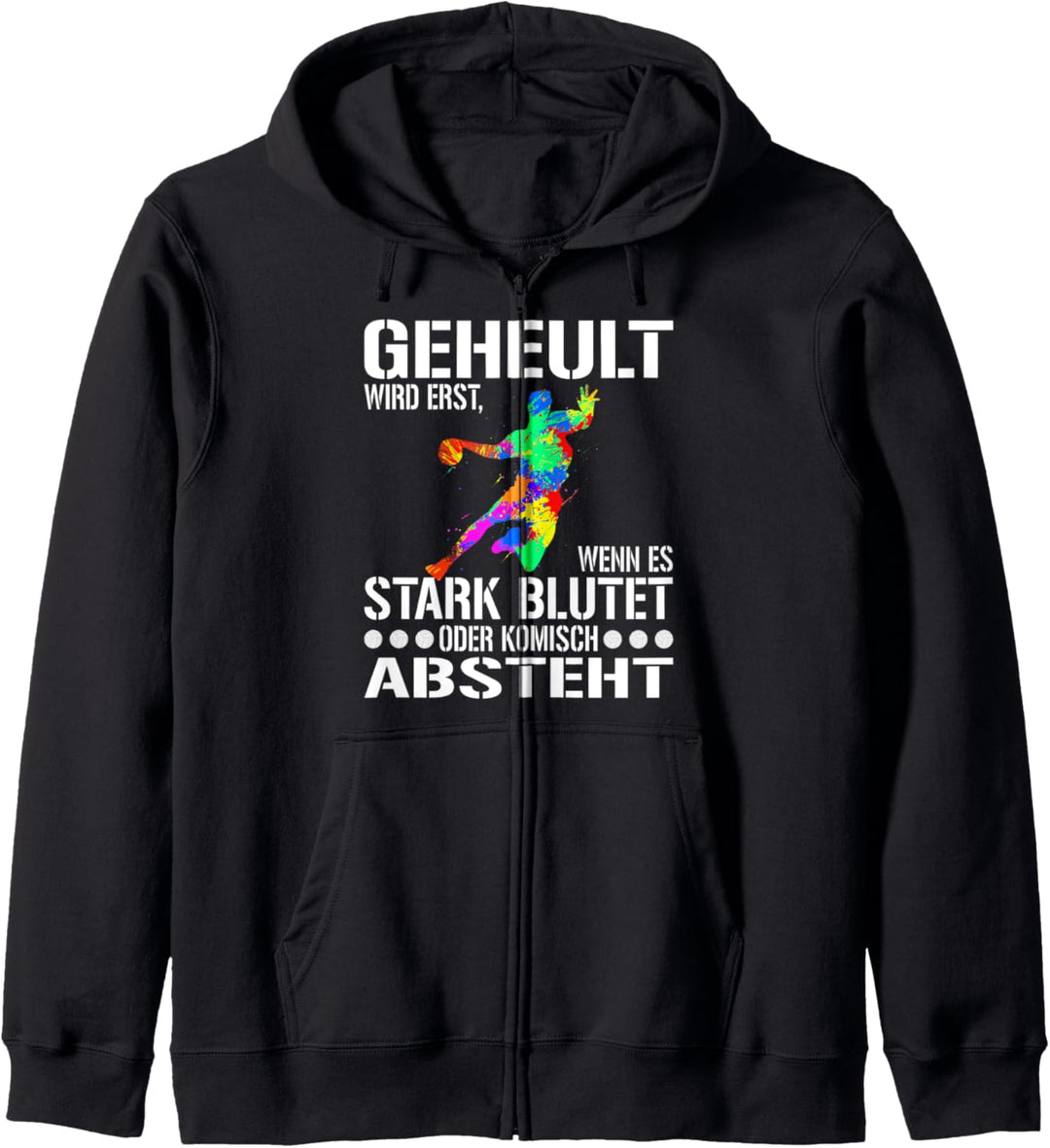 Handball Spieler Designs für Männer Frauen und Handball Fans Kapuzenjacke