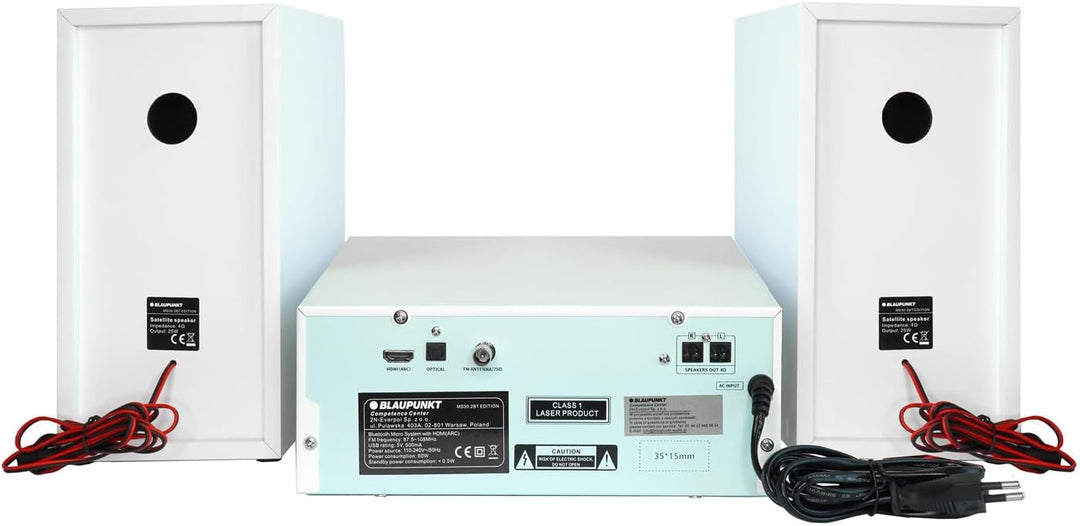 Blaupunkt MS30.02BT Mikro-Stereoanlage Bluetooth HDMI ARC | Optisch USB AUX Radio FM CD 150 W RMS We