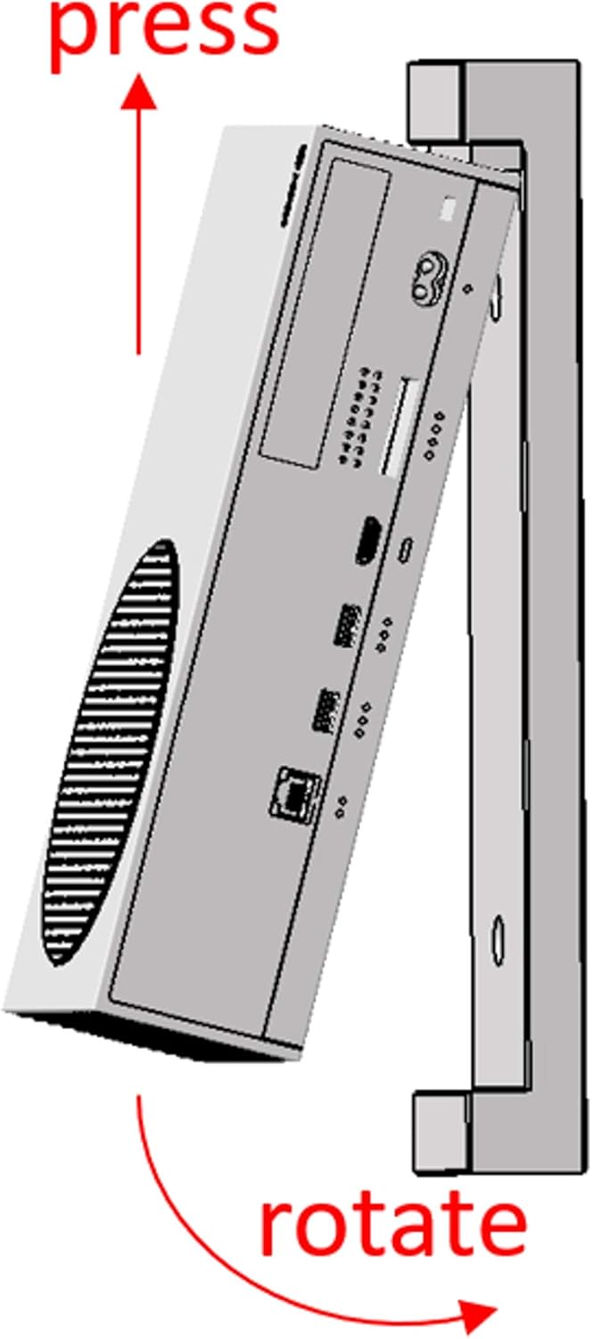 Die Wandhalterung für Deine XBOX Serie S mit Distanzplatte für eine LED-Beleuchtung. Die XBOX wird d