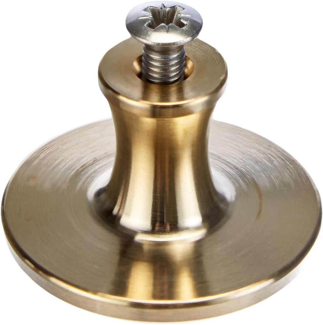 STAUB Knauf, rund, 4 cm, Messing, für Cocottes/Bräter mit Durchmesser 18-41 cm, Gold Messing 4 cm, M