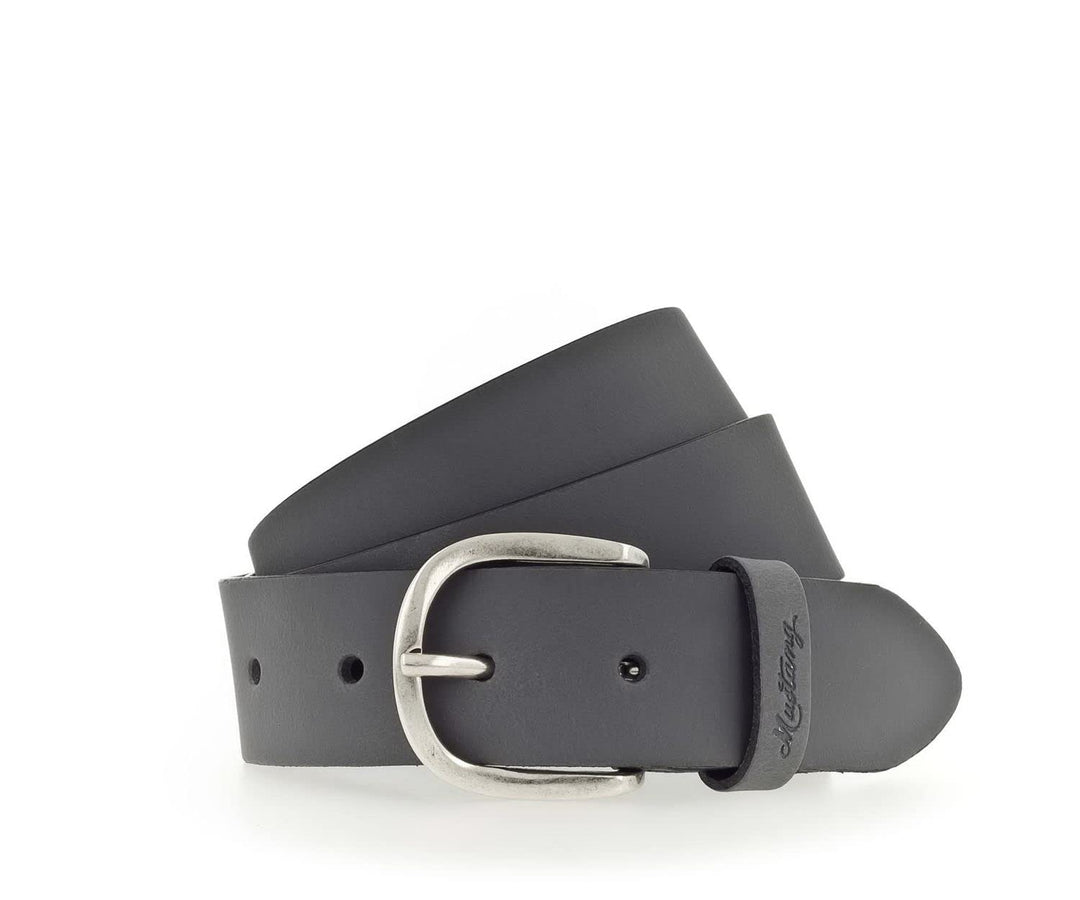 MUSTANG Damen Ledergürtel MW3015L25 35mm Gürtelbreite Länge 75-105 Braun Schwarz, Grösse:85cm, Farbe